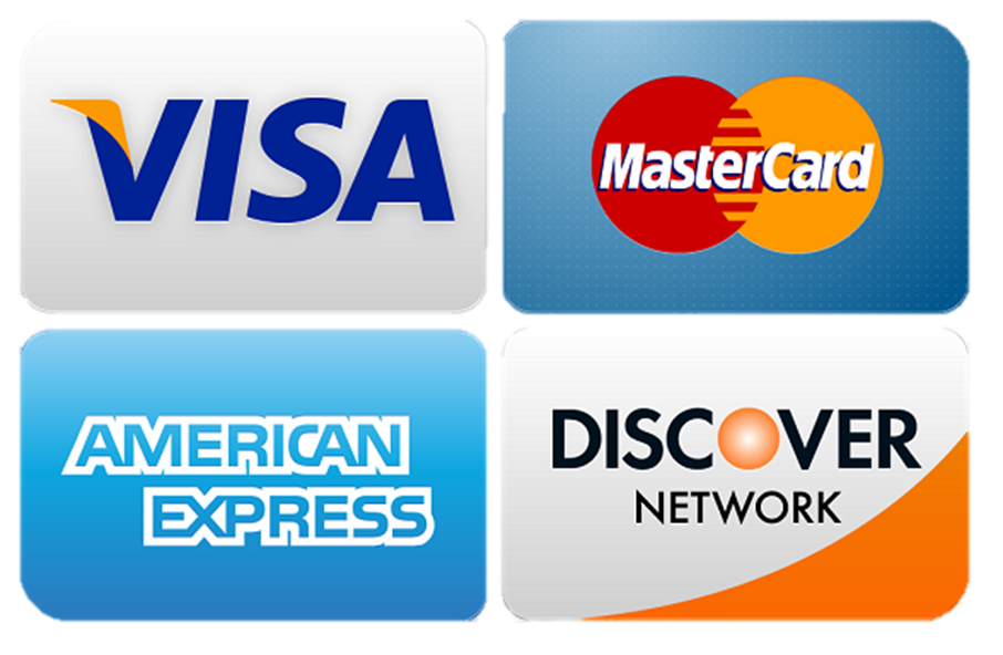 cards: visa, mastercard, american express, discover network